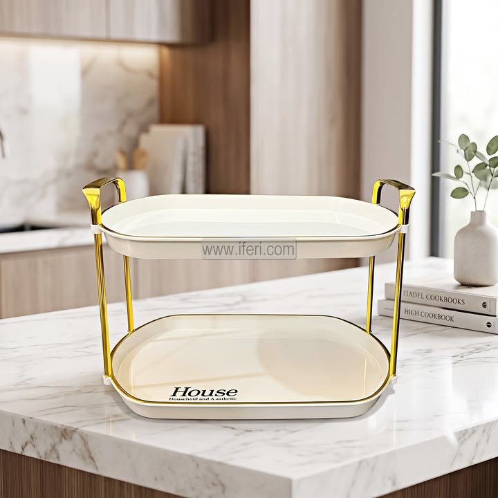 2 Tier Plastic Cake, Dessert, Appetizer Serving Platter / Stand TZ1365