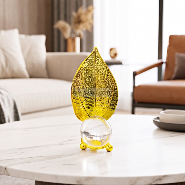 6 Inch Metal Leaf Paper Weight TZ1145