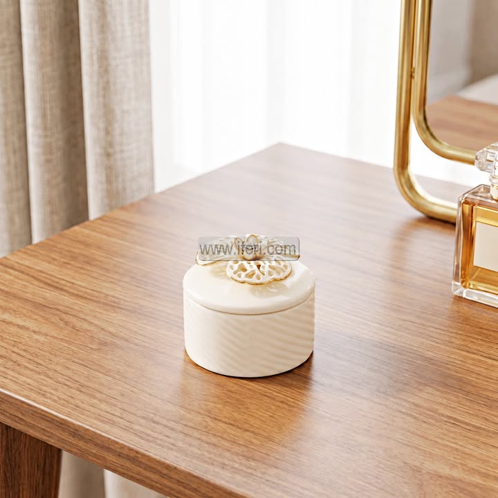 3.5 Inch Ceramic Jewellery Box TZ1188