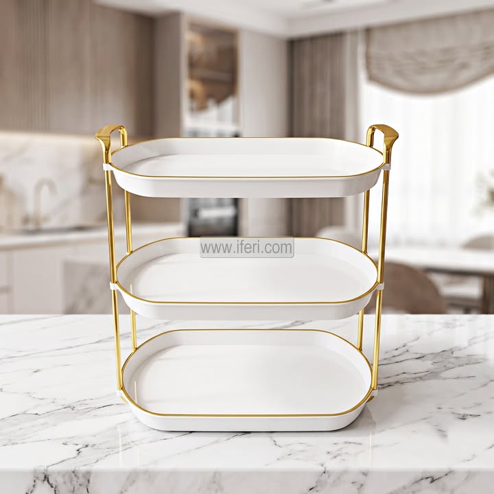 3 Tier Plastic Cake, Dessert, Appetizer Serving Platter / Stand TZ1366