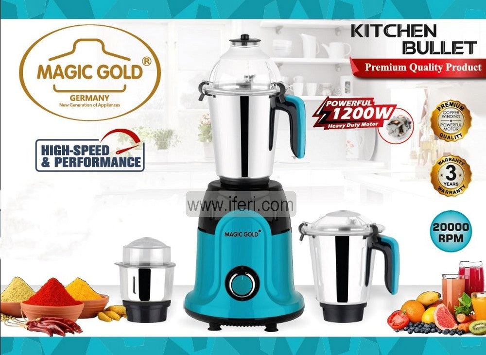 Magic Gold Kitchen Bullet 1200W Mixer Grinder Blender TG10763