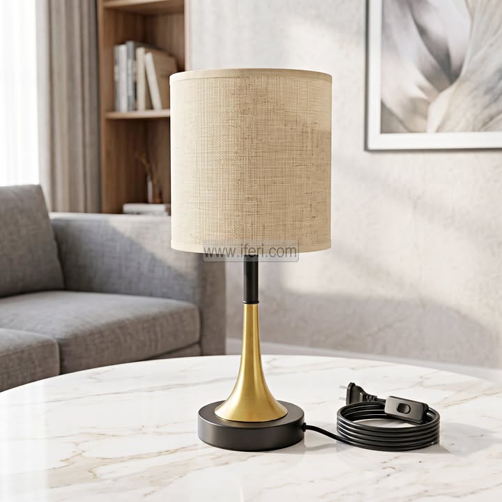Metal Table Lamp with Decorative Base TZ1046