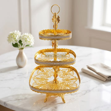 3 Tier Cake, Dessert, Appetizer Serving Stand TB1736
