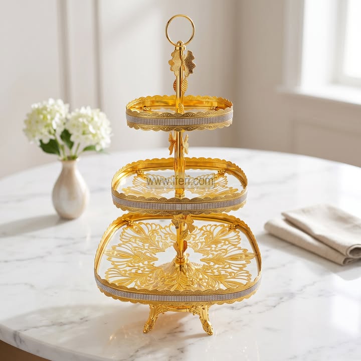 3 Tier Cake, Dessert, Appetizer Serving Stand TB1736