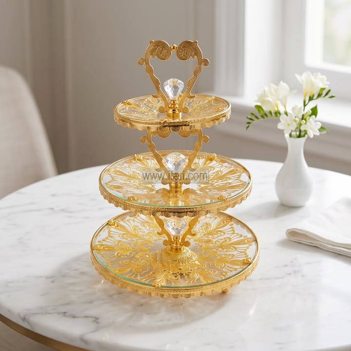 3 Tier Cake, Dessert, Appetizer Serving Stand TB1737