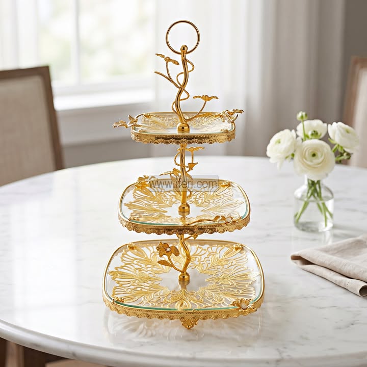 3 Tier Cake, Dessert, Appetizer Serving Stand TB1735