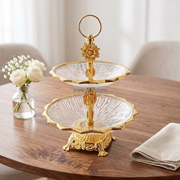 2 Tier Cake, Dessert, Appetizer Serving Stand TB1734