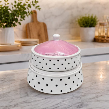 3 Pcs Ceramic Casserole Dish Set with Lid CGA0505