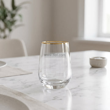 6 Pcs Golden Rim Water Juice Glass Set TB1778