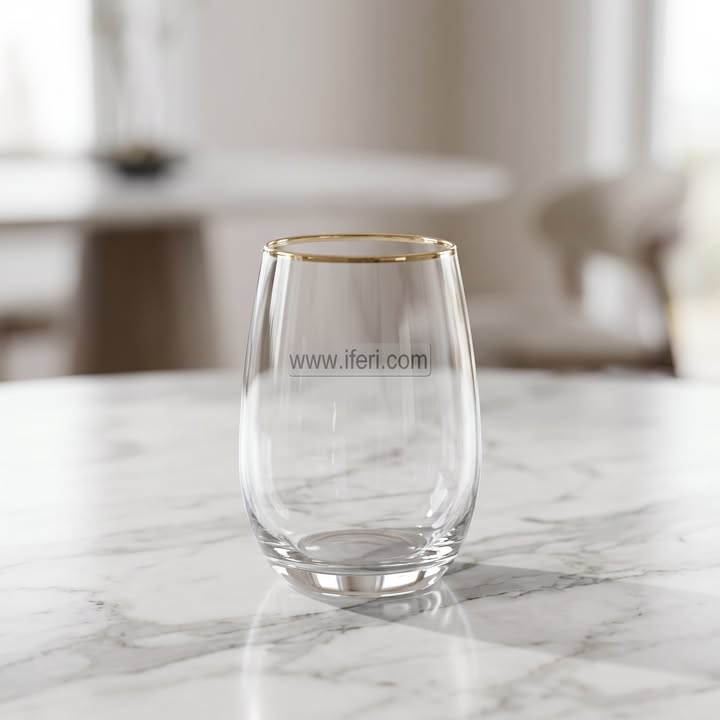 6 Pcs Golden Rim Water Juice Glass Set TB1768