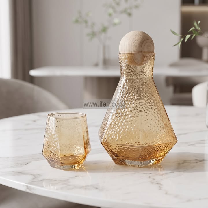 7 Pcs Glass Water Juice Jug & Glass Set / Decanter Set TB1822-1