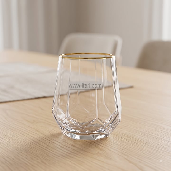 6 Pcs Golden Rim Water Juice Glass Set TB1799