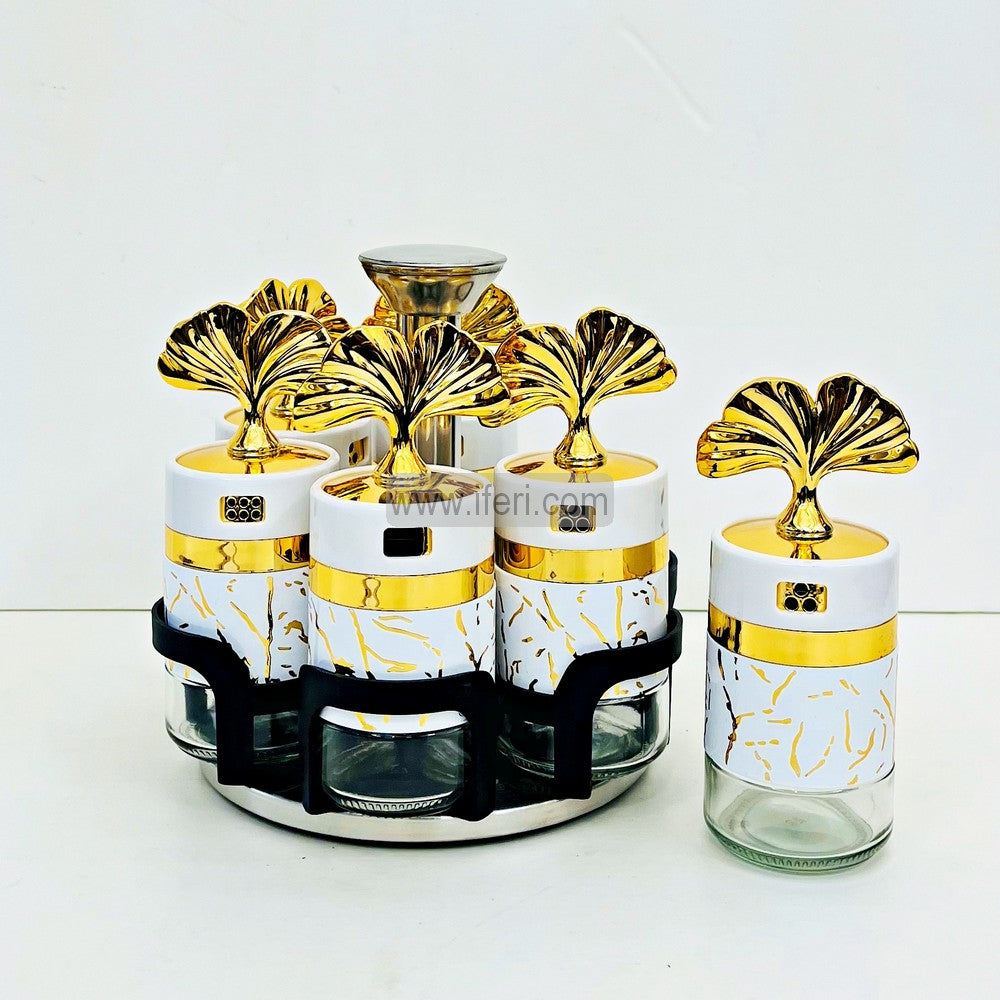 6 Pcs Glass Salt and Pepper Jar with Stand TG10774