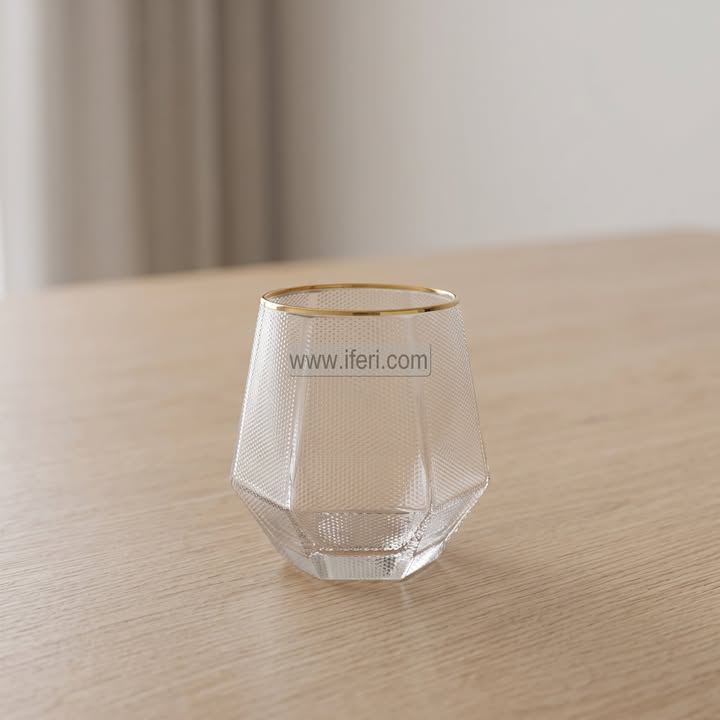 6 Pcs Golden Rim Water Juice Glass Set TB181-1
