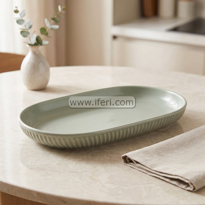 12 Inch Ceramic Kebab Serving Dish RY36918