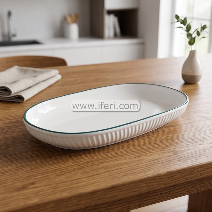 12 Inch Ceramic Kebab Serving Dish RY36917
