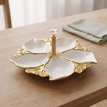 5 Part Ceramic Appetizer, Condiment, Dry Fruit Serving Dish HR2564