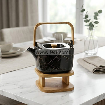 5.5 Inch Ceramic Tea Pot with Warmer RY64925