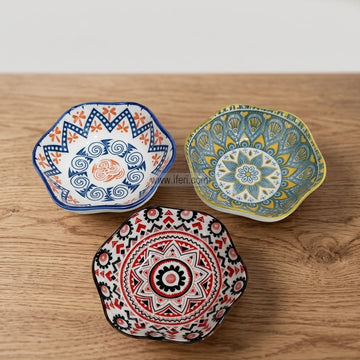 3 Pcs Ceramic Firni, Dessert Serving Bowl Set RY64959