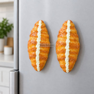 2 Pcs Croissant Bread Fridge Magnet Set GA2081