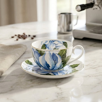 6 Pcs Ceramic Tea Cup & Saucer Set OMR2339