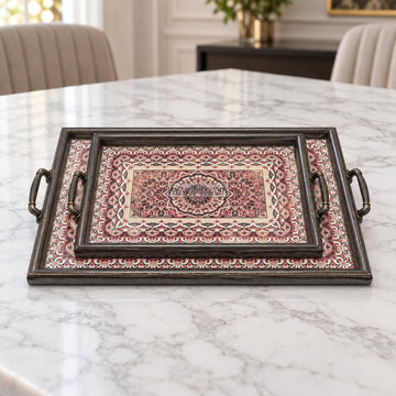 2 Pcs Exclusive Serving Tray Set GA2057