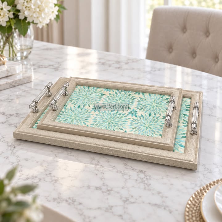 3 Pcs Exclusive Acrylic Serving Tray Set GA2044