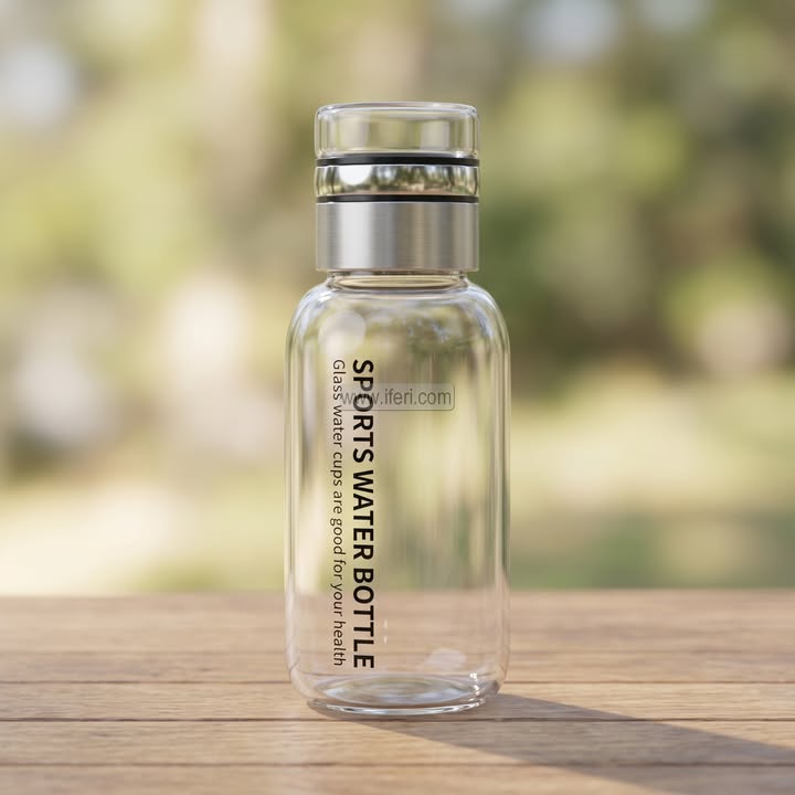9 Inch Glass Water Bottle RY3564