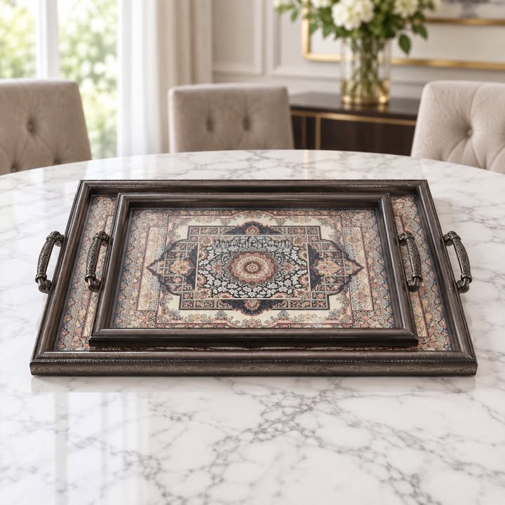 2 Pcs Exclusive Serving Tray Set GA2055