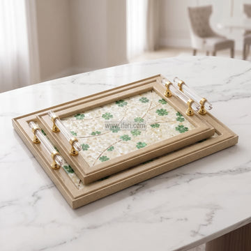 3 Pcs Exclusive Acrylic Serving Tray Set GA2049