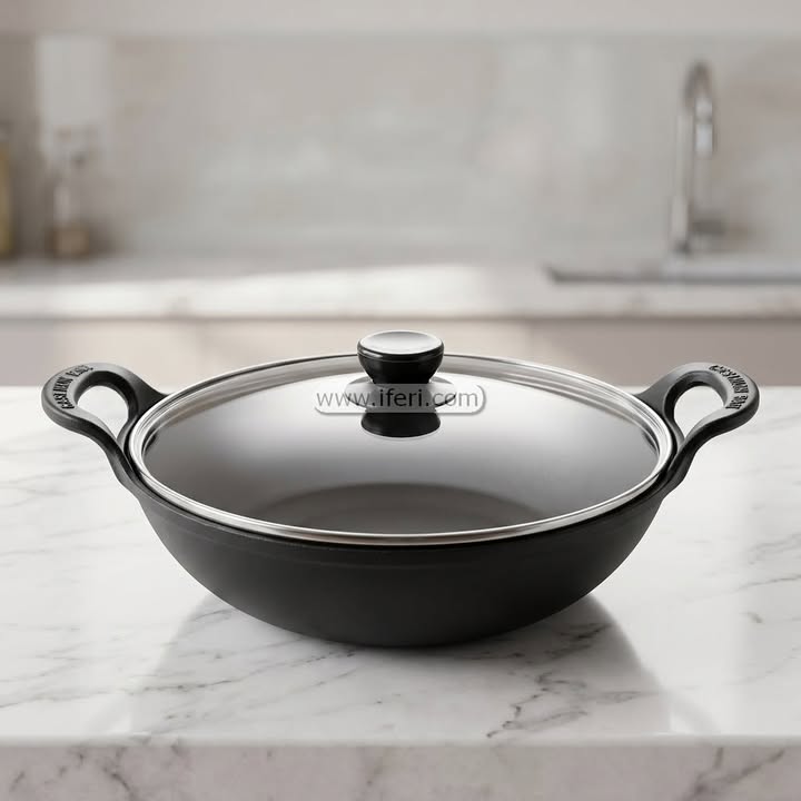 24cm Cast Iron Kadai ALM6550