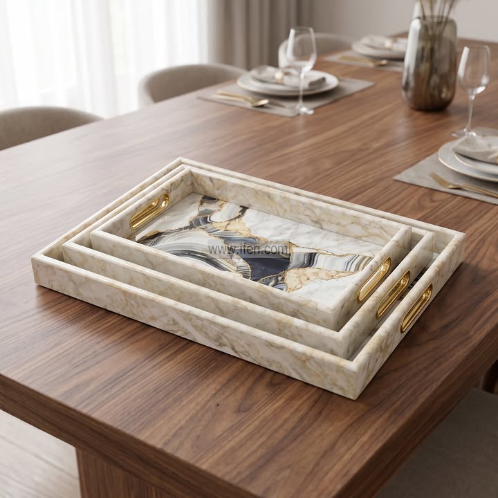 3 Pcs Exclusive Serving Tray Set GA2038