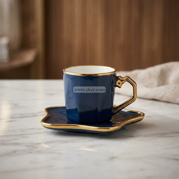 Single Piece Ceramic Tea & Coffee Cup with Saucer Set OMR2355