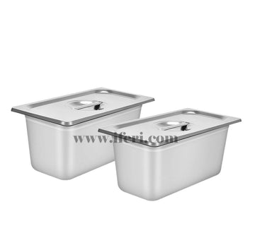 12.5 inch 1/3 Stainless Steel Deep 2.5 inch food Pan EB1/3-25