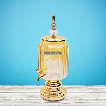 16 Inch Golden Glass Juice Dispenser FT0104