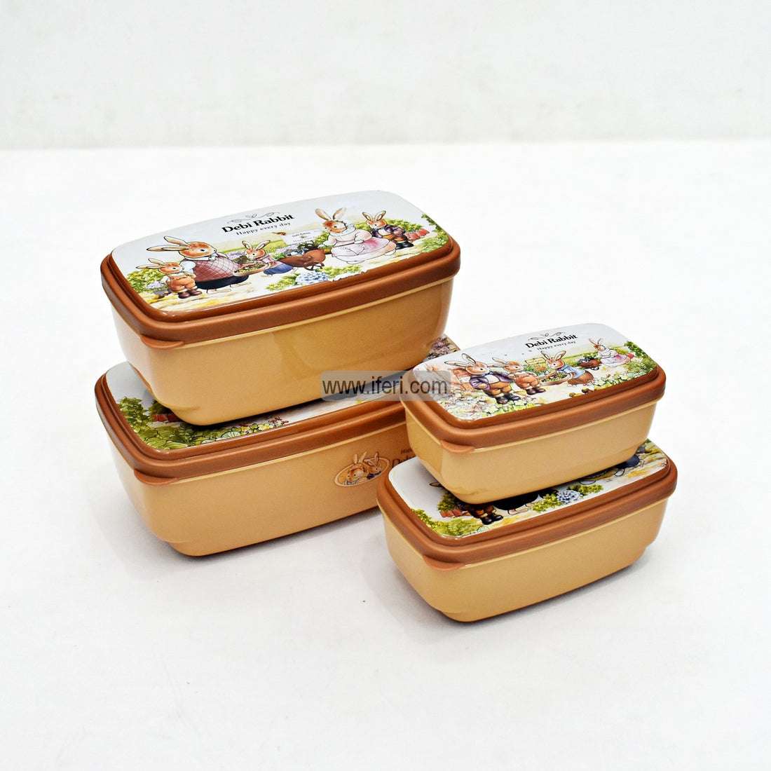 4 Pcs School Tiffin Box Food Container Set Price in Bangladesh