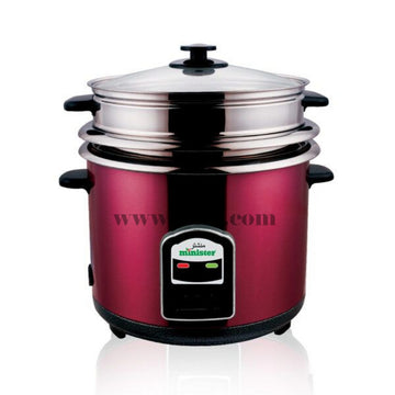 Minister 3.0 Liter Double Stainless Steel Pot Rice Cooker- MI-RCR