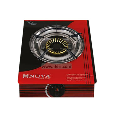 NOVA Single Burner Glass Top Gas Stove NV-873-B SG