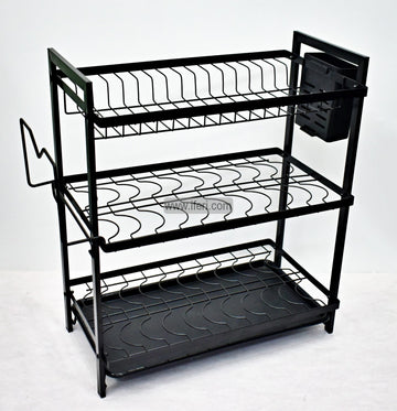 3 Tier Metal Dish Drying Storage Rack with Holder TB1202