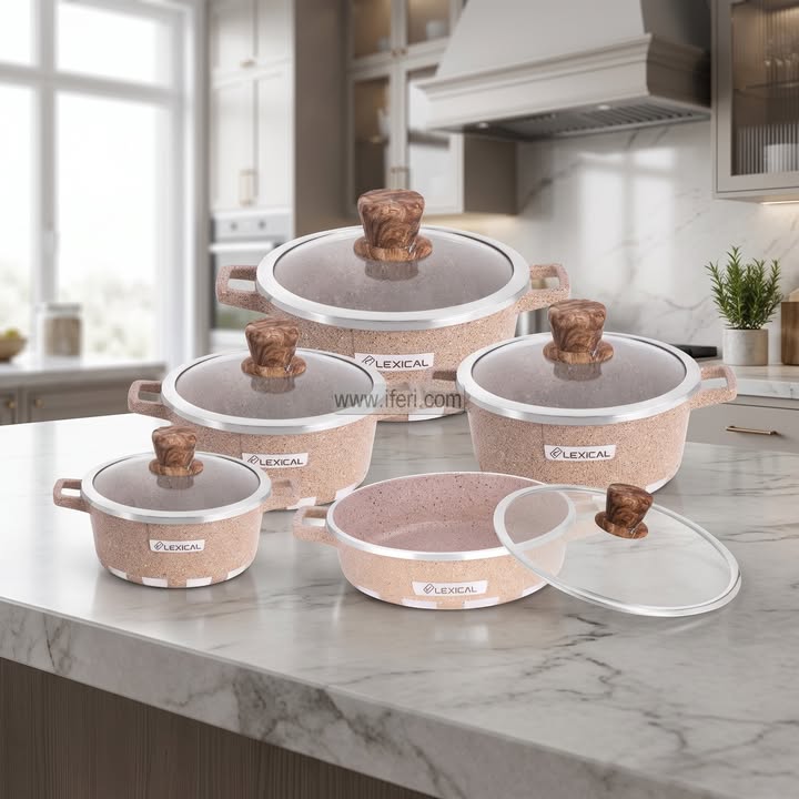 Lexical Granite Non-Stick 5 Pcs Cookware Set AZM054