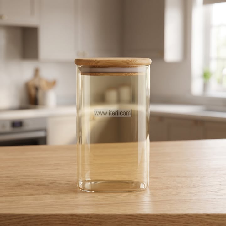 6 Inch Airtight Glass Cookie Jar / Spice Jar TB1863