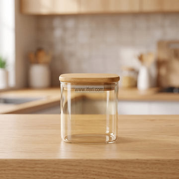 4 Inch Airtight Glass Cookie Jar / Spice Jar TB1855
