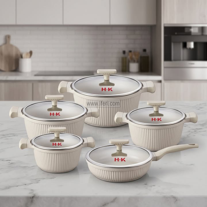 HK Non-Stick 5 Pcs Cookware Set AZM045