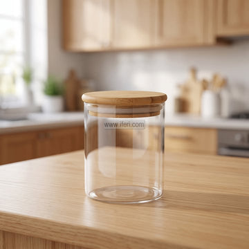 4 Inch Airtight Glass Cookie Jar / Spice Jar TB1856