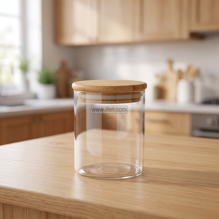 4 Inch Airtight Glass Cookie Jar / Spice Jar TB1856