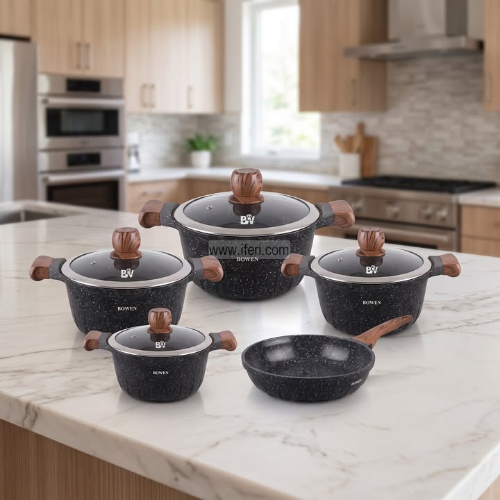 Bowen Non-Stick 5 Pcs Cookware Set AZM055