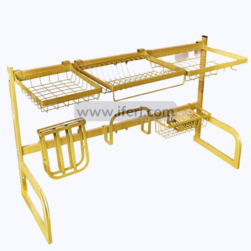 34.5 Inch Size Adjustable Dish Drying Storage Rack / Sink Rack with Holder KSM0034