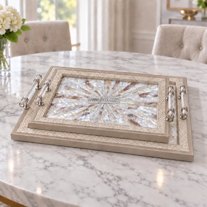 3 Pcs Exclusive Acrylic Serving Tray Set GA2046