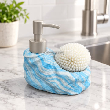 Ceramic Bathroom Soap Dispenser with Sponge Holder GA2066