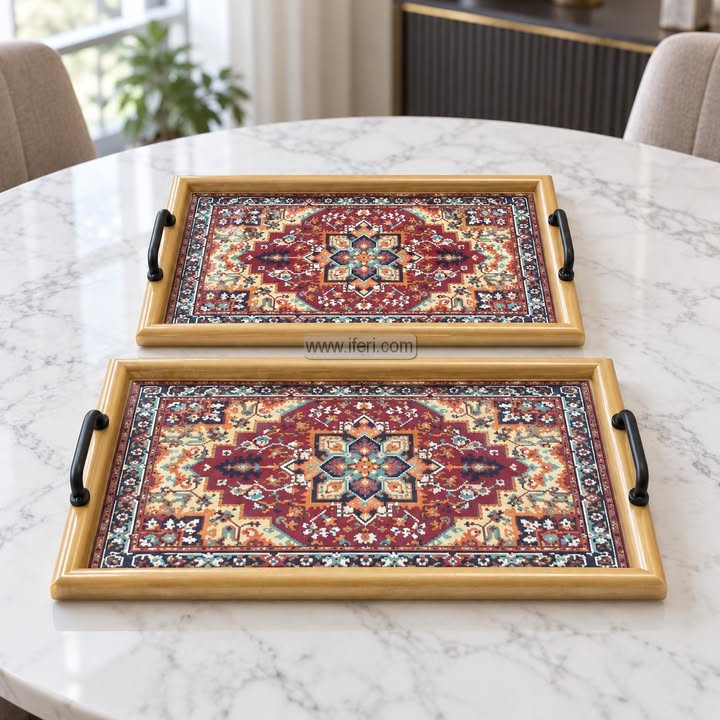 2 Pcs Exclusive Serving Tray Set GA2059